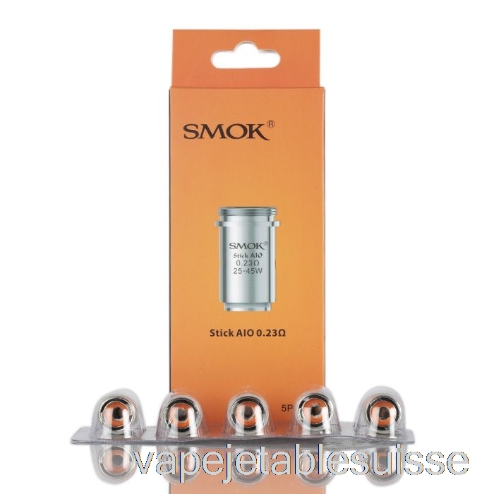 Vape Suisse Smok Stick Aio Bobines De Remplacement 0.23ohm Stick Aio Dual Core